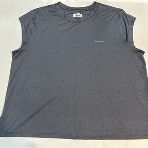 Columbia Women's Gray Short Cap Sleeve / Sleeveless Tee Size XXL / 2TG